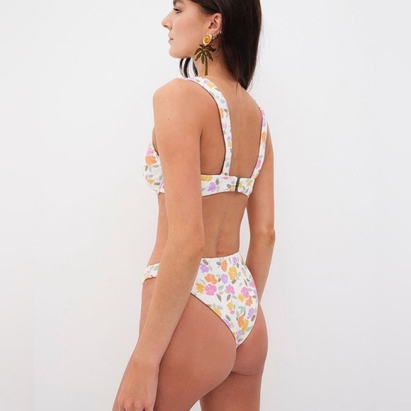 New! SET For love and lemons Joey floral cheeky bikini nwot 24056 10073 - Picture 2 of 14